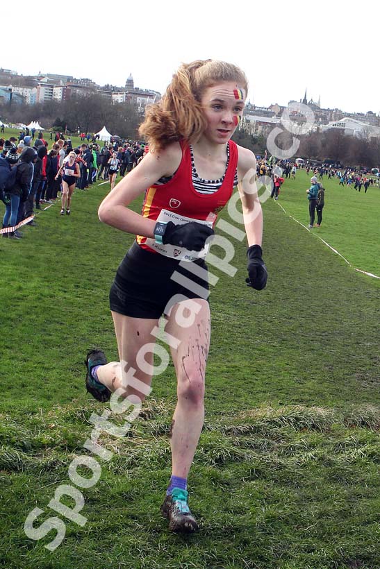 Womens long race  2020 BUCS Cross Country Champs., Edinburgh.  Photo: David T. Hewitson/Sports for All Pics